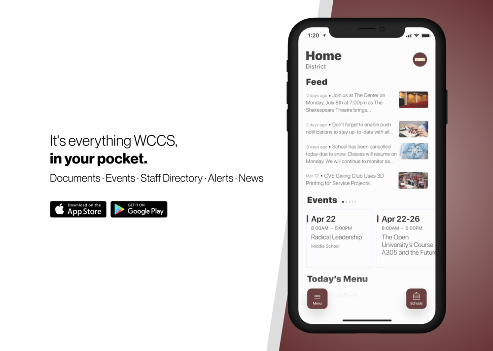 Search 'WCCS Whitley County' in your app store