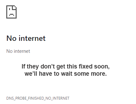 No Internet