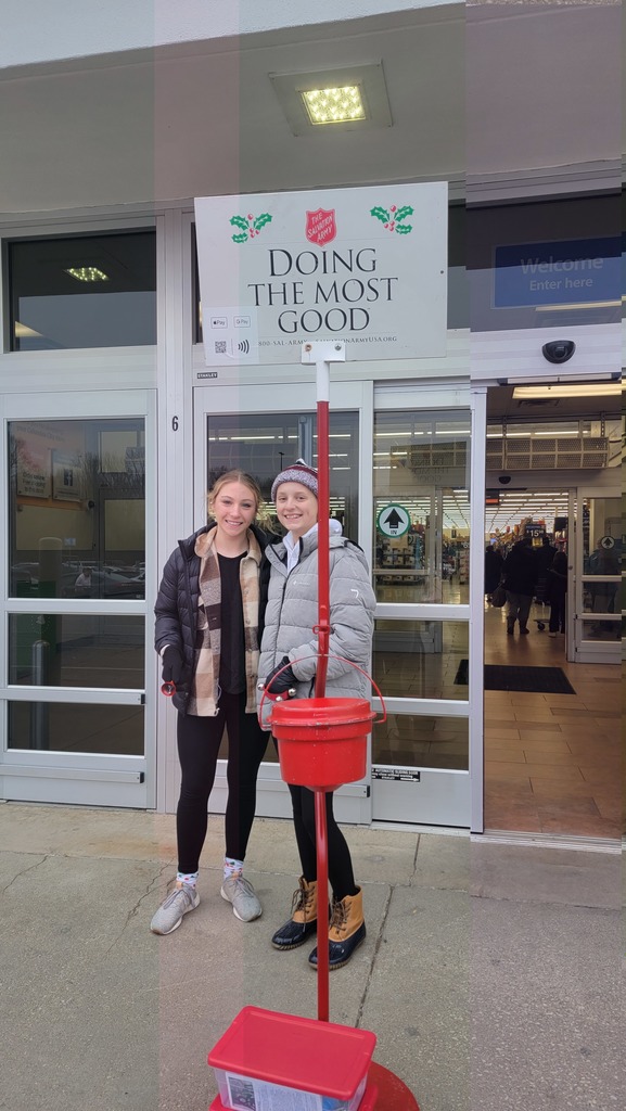 student council salvation army bell ringers