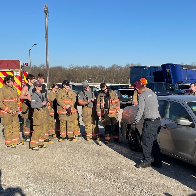 fire and EMT programs practicing extrication
