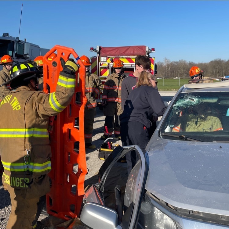 fire and EMT programs practicing extrication
