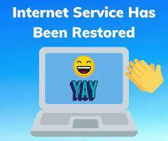 Internet service restored