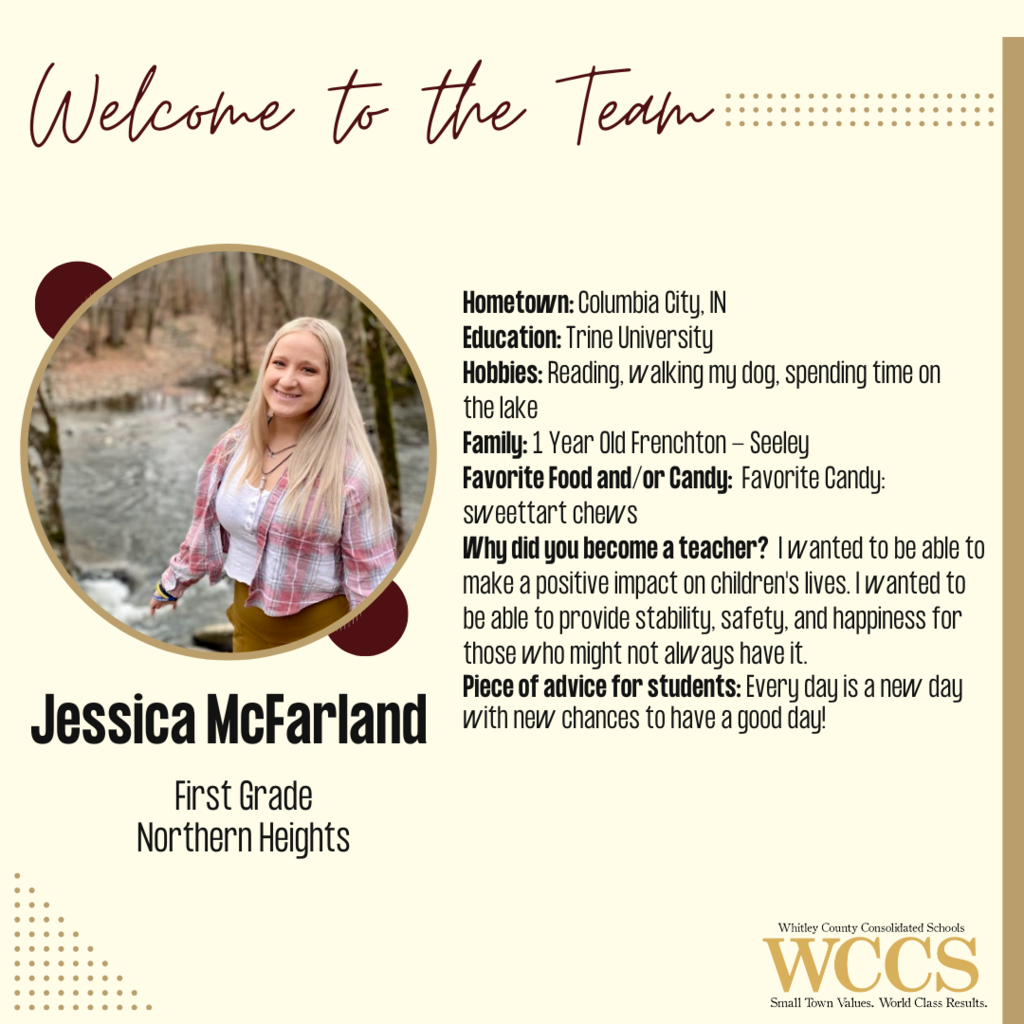 Jessica McFarland New Teacher Profile